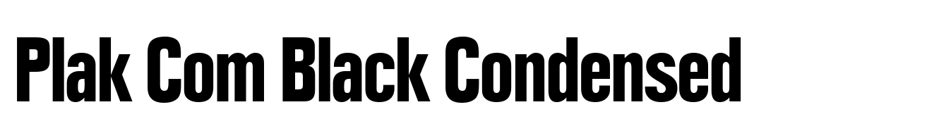 Plak Com Black Condensed